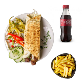 Sandwich Kebab viande hachée + Frites + Boisson