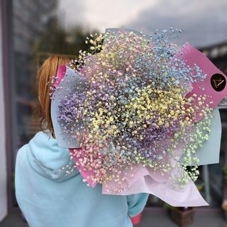 Buchet Gypsophilla Rainbow 5