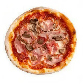 Cotto e funghi