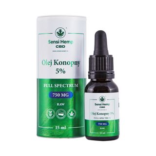 Olejek CBD 5% RAW 15ml Sensi Hemp