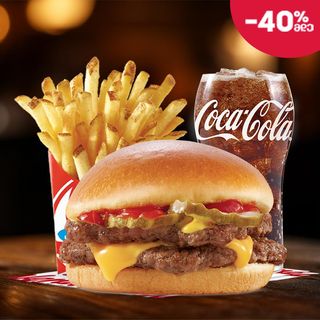 ორმაგი ჩიზბურგერის კომბო