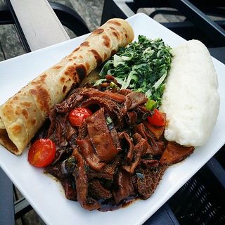 Matumbo Wet Fry with Chapati