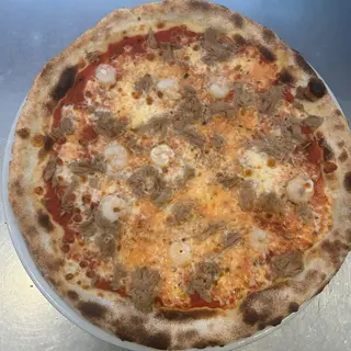 Pizza Tonno E Gamberi (33 Cm.)