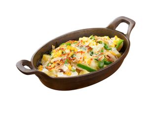 Картофи на пещ със зеленчуци