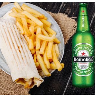 Menù piadina kebap con birra Heineken 33 cl