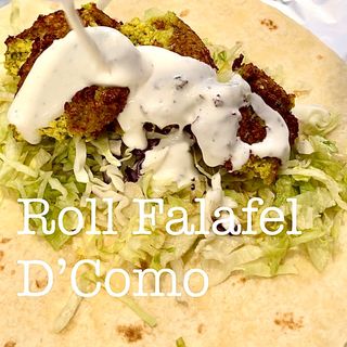 Rollo de Falafel Casero