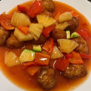 75. Pollo con agrodolce