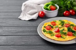omelette végétarienne