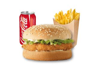 Menú hamburguesa pollo