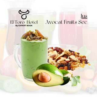 Jus d'avocat aux fruits sec