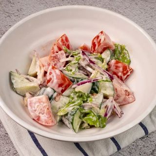 Салат по домашнему с майонезом