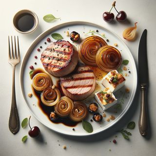 Мариновани свински медальони (300г)