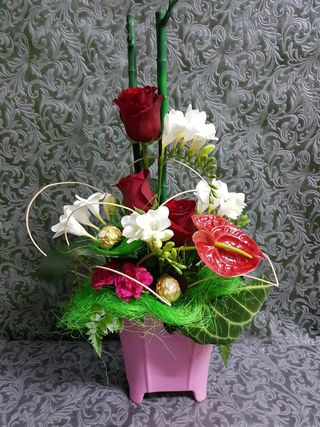 Arranjo com base"Rosa"
