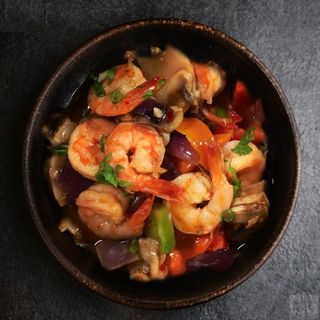 Gambas com Piri Piri