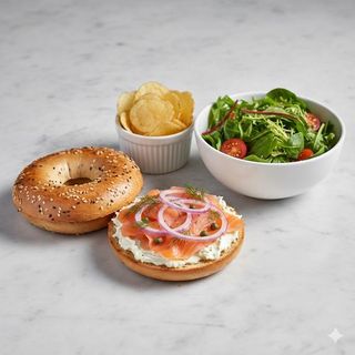 Menú Bagel De Salmón
