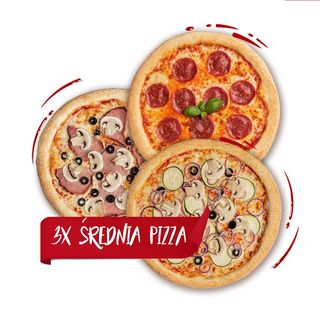 Zestaw " 3x Średnia Pizza "