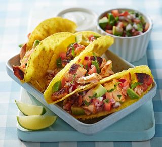 Salmon tacos