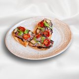 Bruschetta with pastrami