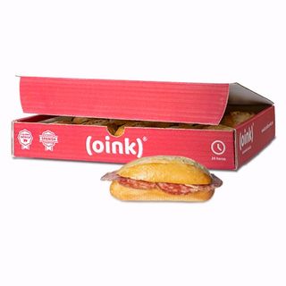 Caja De 10 Bocadillos Pequeños De Salchichón Ibérico