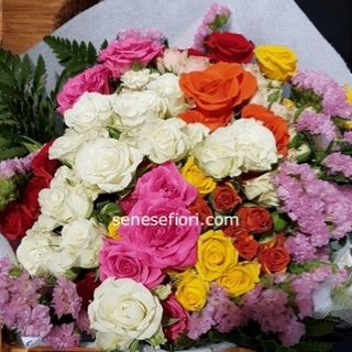 Bouquet rose a grappolo vari colori