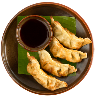 Gyoza crujientes de pato