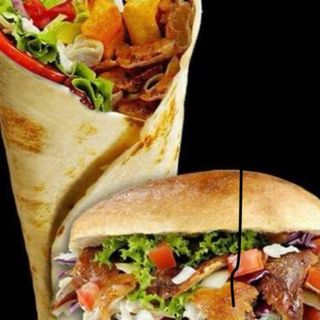 1 pita,1 durum,1 hamburguesas,1 unidad refresco botella 2L+ patatas fritas 