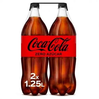 Coca Cola Zero Azúcar Pack 2 Botellas 1,25 L.