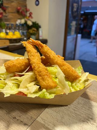 Салата Цезар със скариди