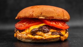 Original Burger + pomfrit