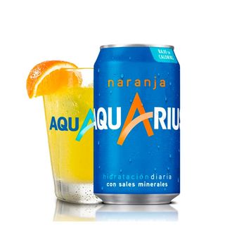 Aquarius Naranja lata 330ml.