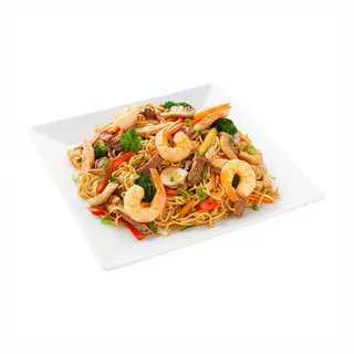 thai curry noodles langostinos