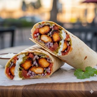 Chicken special wrap menù 