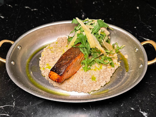 Філе лосося з трюфельним Різотто (250г)