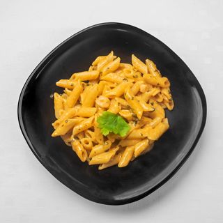 Pennette salmone e gamberetti