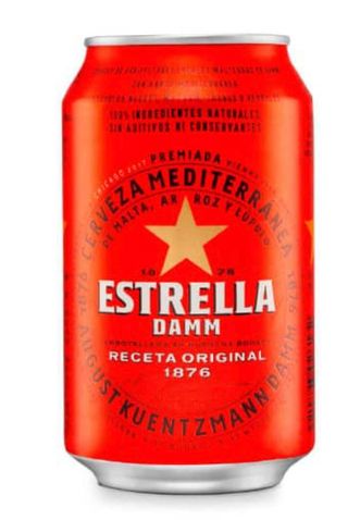 Estrella Damm Cerveza Lata 33cl