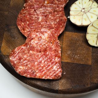 Hamburguesa de ternera con mermelada de tomate y queso de cabra - 2U