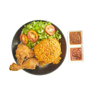 Jollof Rice and Chicken