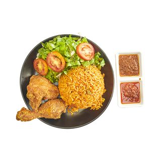 Jollof Rice and Chicken