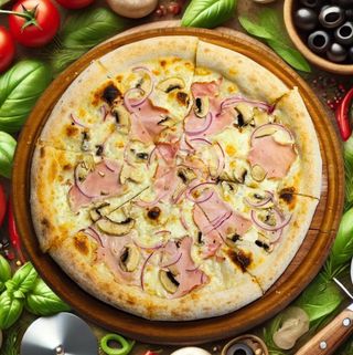 Піца шинка та гриби стандарт (400г)