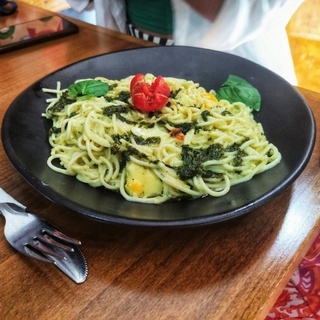 Spaghetti Pesto 4 Fromages