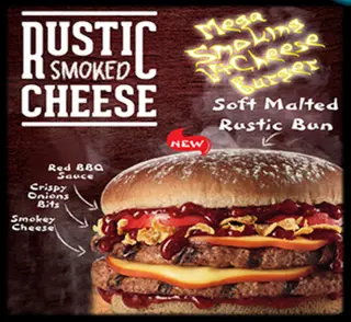 Mega smoking vegan cheese burger
