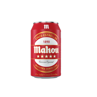Cerveza Mahou 5 Estrellas ( Lata 33 cl)