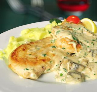 Пиле Алфредо с манатарки (350г)