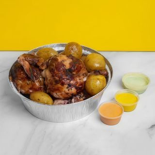 Medio Pollo con Patatas