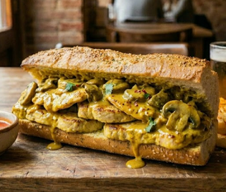 Bocadillo De Pollo Al Curry