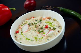 Risotto cu pui, legume și parmezan