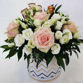 Box kwiatowy / Flowerbox ,,Mini Szampan”