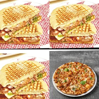 MENÚ 2 DURUM O PITA O  CAMPERO Y 1 PIZZA MEDIANA 