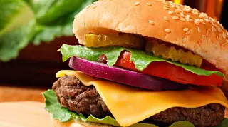 Cheese beef burger