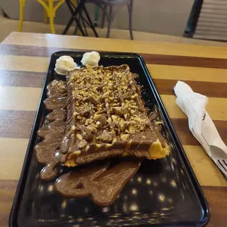 Gaufre Chocolat noisette, amandes
